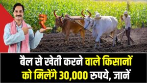 किसानों के लिए खुशखबरी: बैल से खेती करने वालों को मिलेंगे 30,000 रुपये, जानें कैसे करें आवेदन